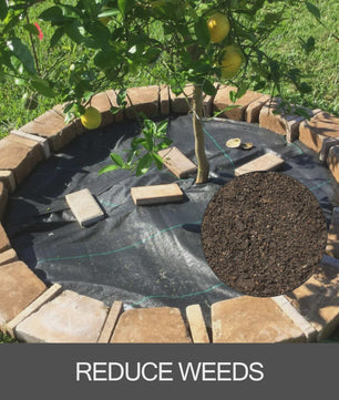 SucceBuy Woven Gronddoek - 1.83m x 91.4m - Zwaar Werk Geotextiel - Onkruidbarrière
