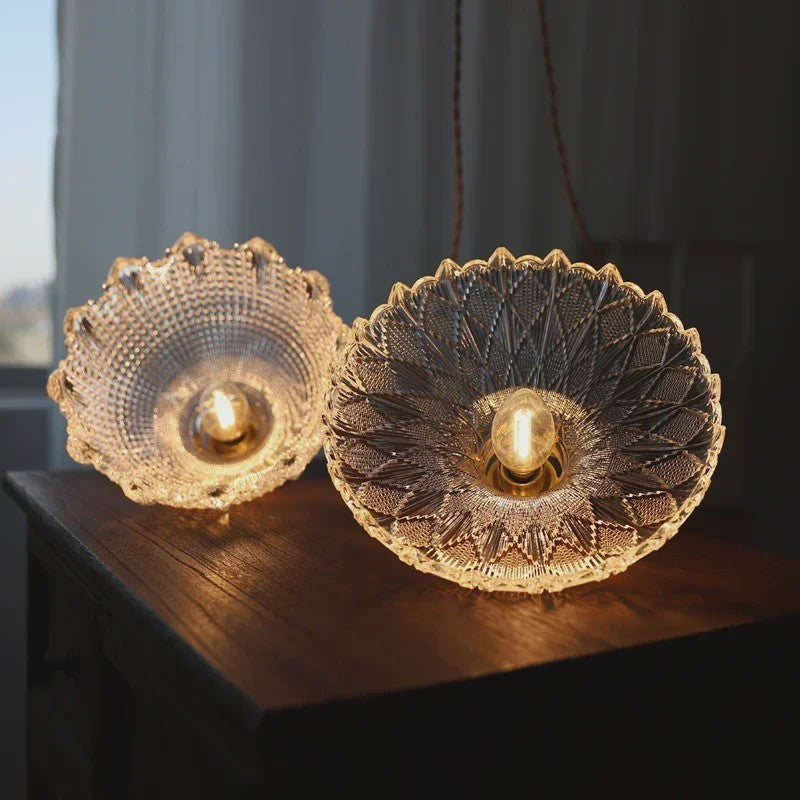 Moderne Glazen Hanglamp - Sfeervolle Verlichting voor Keuken, Eetkamer & Slaapkamer