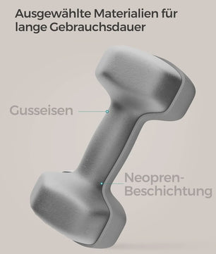 SONGMICS Dumbbell Set 2x5 kg - Hexagon Vorm met Neopreen Coating