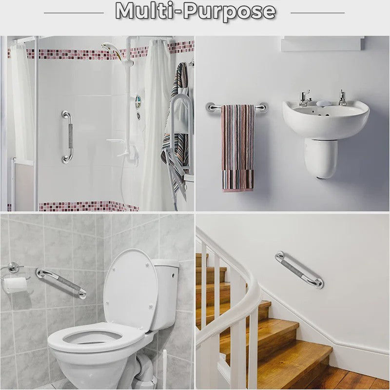 RVS Badkamer Handgreep & Douchesteun - Anti-slip Veiligheidshandgreep & Handdoekrek