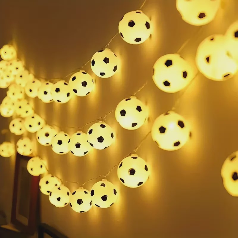 Voetbal Slinger Lichtjes - Sfeervolle LED Verlichting voor Feestjes en Decoratie