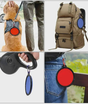 Opvouwbare Hondensnoepbak 350ML - Draagbare Siliconen Reisbak voor Honden en Katten met Karabijnhaak