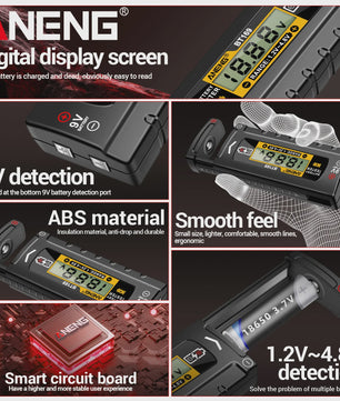 ANENG BT169 Batterij Tester: Meet AA, AAA, 9V, Lithium & Knoopcel Batterijen