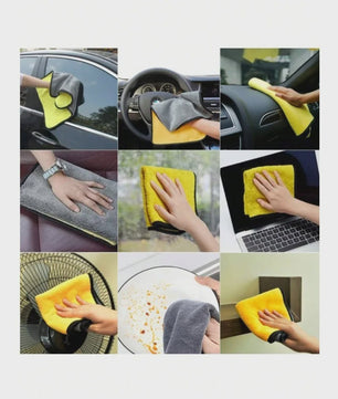 Microfiber Poetsdoeken 30x60cm - Zacht, Sneldrogend & Dubbellaags (1/2/3/6/10 Stuks)