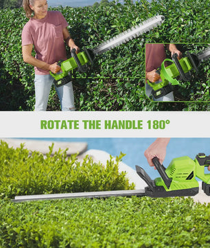 ONEGREEN 2000W Accu Heggenschaar - 510mm Snoeimes, 180° Verstelbaar, Makita 18V Compatibel
