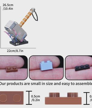 975-delige Thor Hamer Bouwset: Creatief Model Bouwstenen Speelgoed voor Jongens en Volwassenen