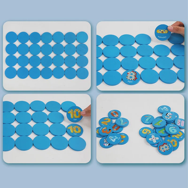Houten Dinosaurussen Memory Spel - Educatief Cognitief Speelgoed voor Kinderen