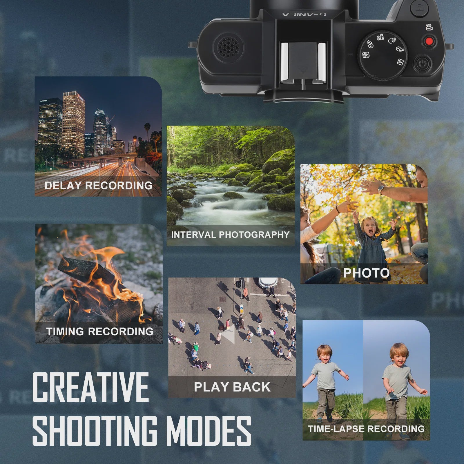 4K Digitale Camera 48MP met Groothoek & Macro Lens - Ideaal voor Vloggers en Beginners