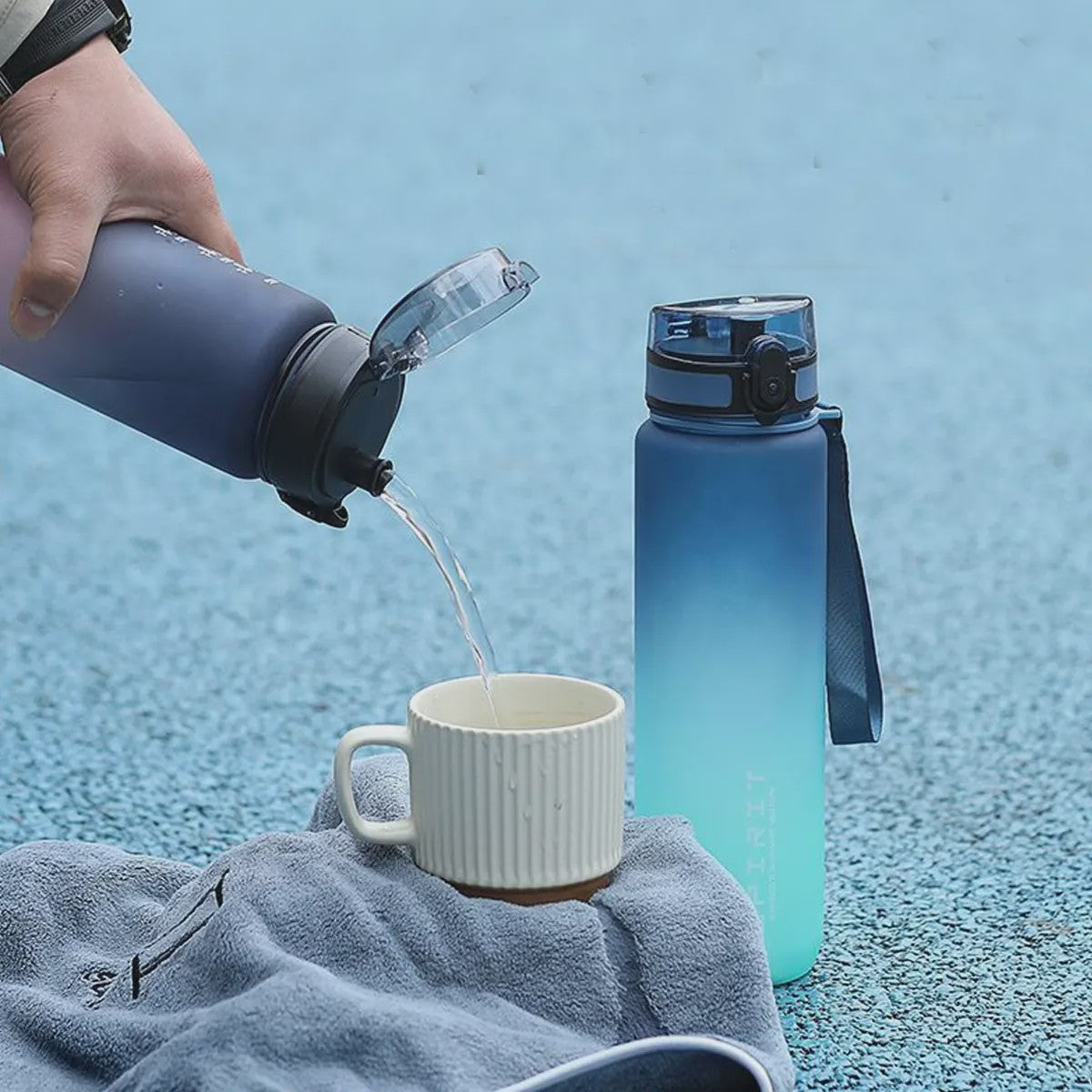 Gradient Waterfles - 1000ml, 750ml, 600ml - Ideaal voor Sport, Outdoor & Cadeau