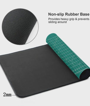 Cutting-Mat-white-on-black Mouse Pad Office Gaming Laptop Deskmat Anime Mousepad Gamer Keyboard Mouse Mat Computer Accessories