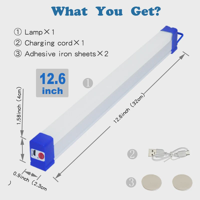 Oplaadbare LED Lamp Buis met Magneet - Draagbaar, USB Noodverlichting voor Camping & Werk