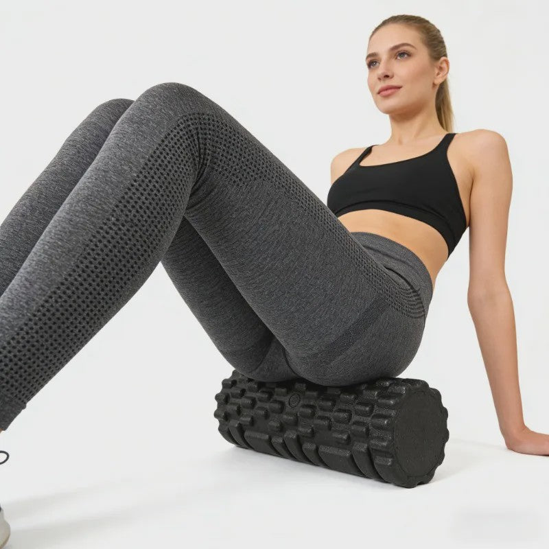 High-Density Solid Core For Muscle Recovery/Massage, Durable Fitness Tool 33Cm Foam Roller Yoga Massage