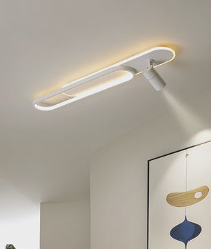 Moderne LED Plafondlamp met Spotlight - Zwart, Wit of Goud - Sfeervolle Verlichting voor Slaapkamer & Studiekamer