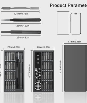Galacok 50-in-1 Precisie Schroevendraaierset - Magnetisch S2 Bit Reparatiegereedschap