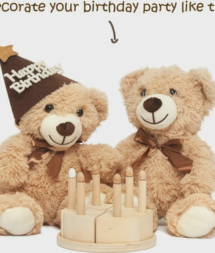 Set van 5 Pluche Teddyberen - 35cm - Knuffel Cadeau voor Kinderen & Vriendinnen