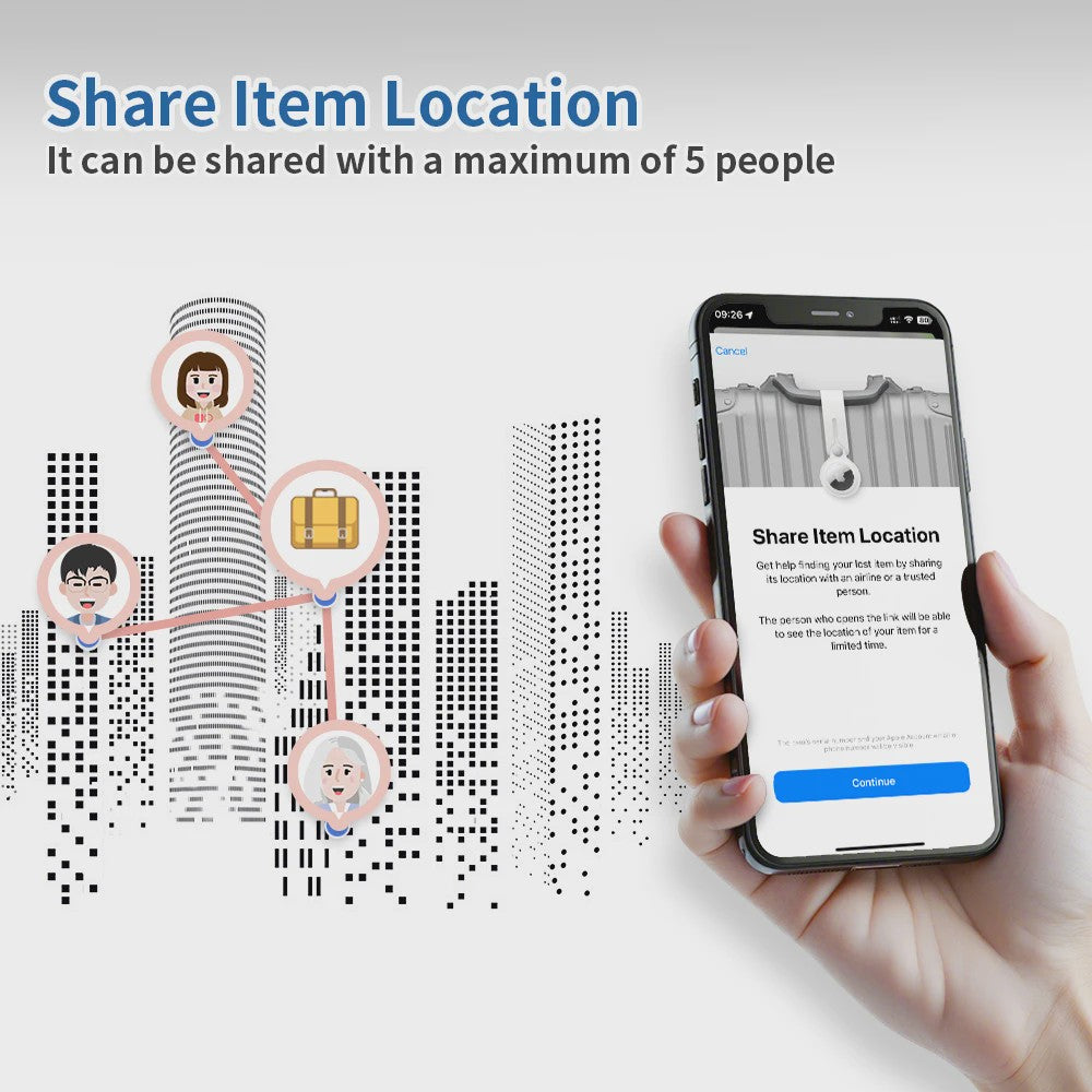 4-Pack GPS Tracker: Vind Alles met de iOS Find My App - MFi Gecertificeerd
