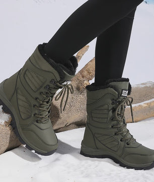 Dames Winter Snowboots Hoge Schacht - Waterdicht & Warm