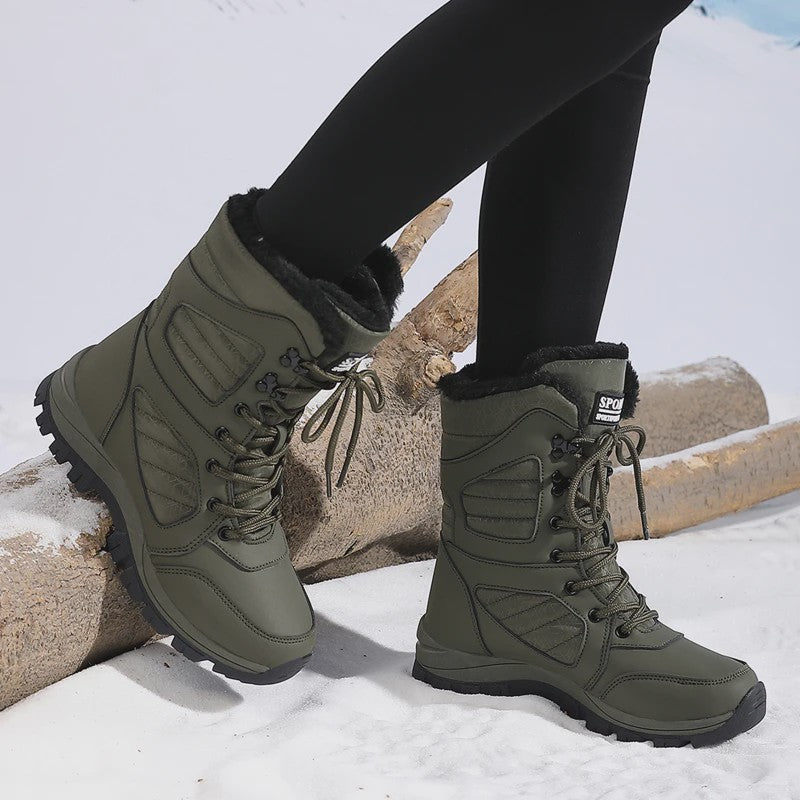 Dames Winter Snowboots Hoge Schacht - Waterdicht & Warm