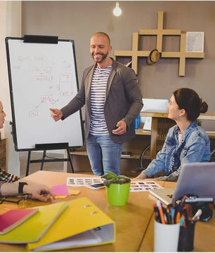 Magnetisch Whiteboard 70x100 cm met Verstelbare Tripod Standaard