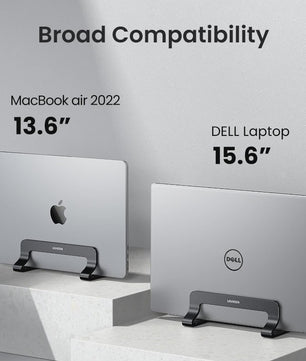 UGREEN Verticale Laptop Standaard - Aluminium, Verstelbaar voor MacBook, Laptops, Tablets & Telefoons