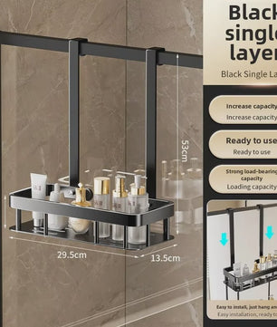 Douche Opbergrek 2-Laags Zonder Boren - Wandmontage Organizer