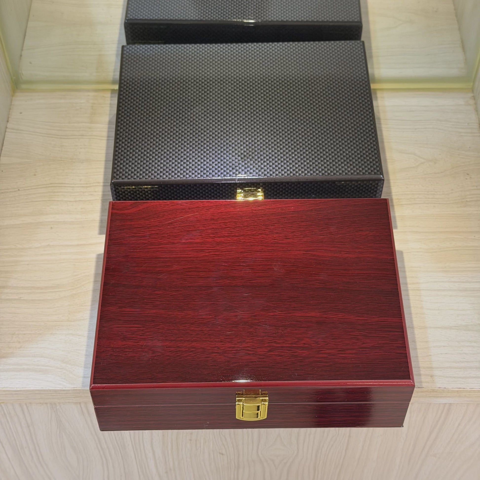Luxe Houten Sieradenkist met Slot - Klassieke Opbergdoos voor Juwelen en Waardevolle Spullen