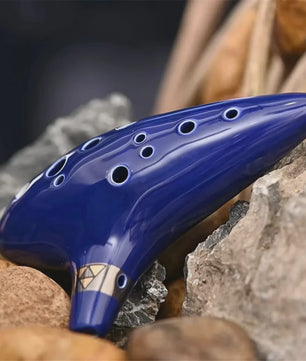 Professionele Keramische Ocarina in Alto C - 12 Tonen, Draagbaar Muziekinstrument met Accessoires
