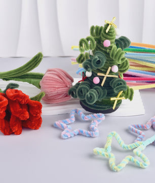 100 Stuks Chenille Stelen - Flexibele Knutseldraad voor Creatieve DIY Projecten