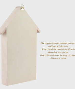 Houten Insectenhotel en Bijenhotel voor Tuin - Decoratief Buitenverblijf