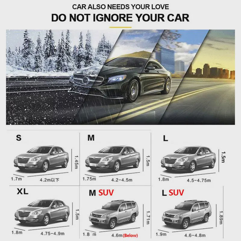 Universele Autohoes - Binnen & Buiten - Zon, Stof & UV Bescherming