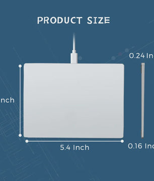 Bedraad Multi-Touch Trackpad met Gehard Glazen Oppervlak - Hoge Precisie & Vlotte Bediening