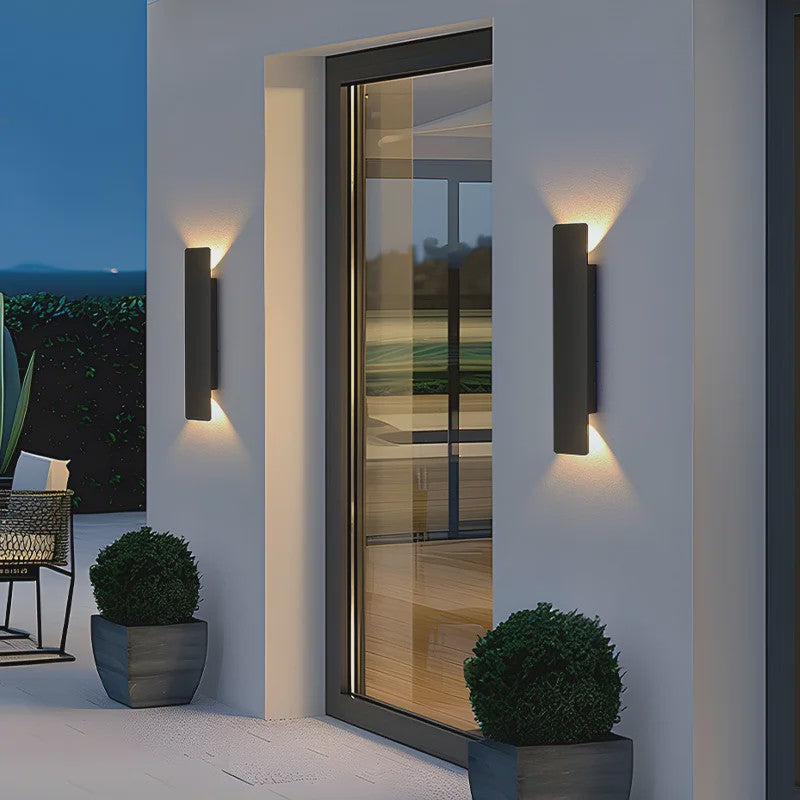 Moderne LED Buiten Wandlamp - Waterdicht IP65 Aluminium - Zwart/Wit - Up & Down Light