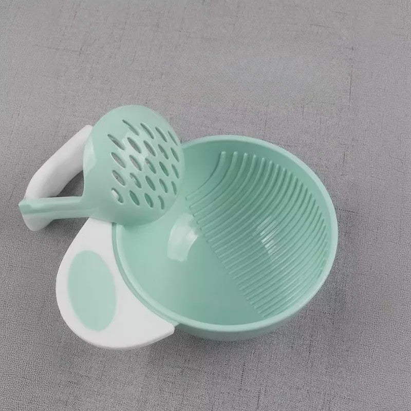 Baby Voedselbereidingsset: Handmatige Puree Maker & Rasp Kom