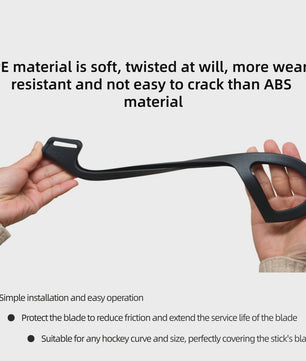 IJshockey Stick Blade Protector P28/P92 - Duurzaam PE Materiaal met Klittenband