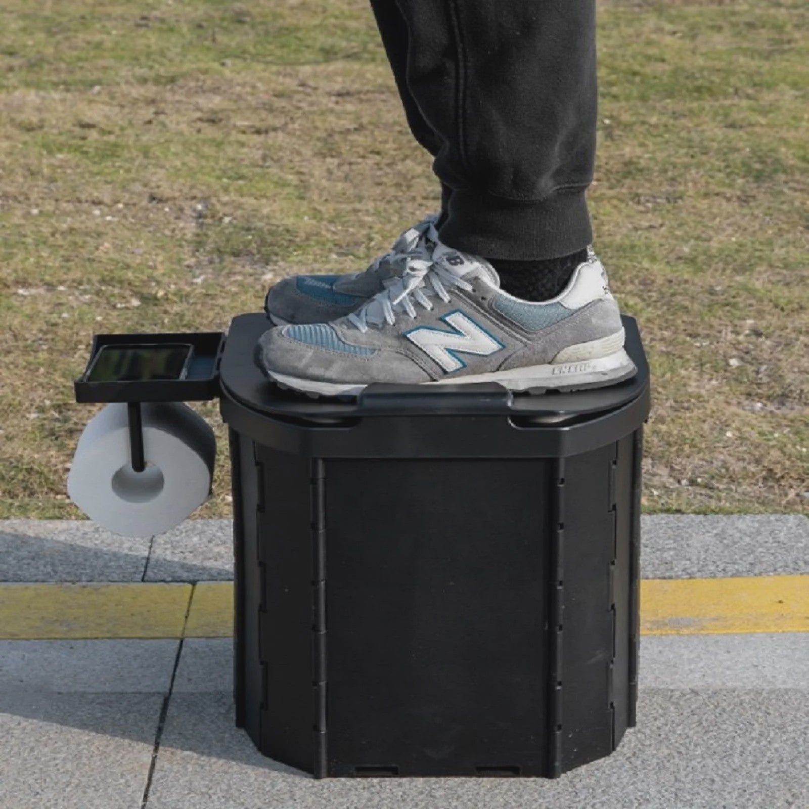 Draagbaar Opvouwbaar Toilet - Inklapbaar Noodtoilet voor Auto, Camping & Reizen
