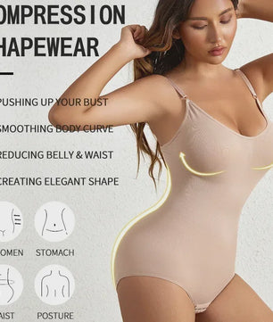 Naadloze Shaping Bodysuit met Buikcontrole en Billenlift - Vrouwen Shapewear