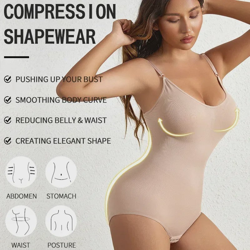 Naadloze Shaping Bodysuit met Buikcontrole en Billenlift - Vrouwen Shapewear