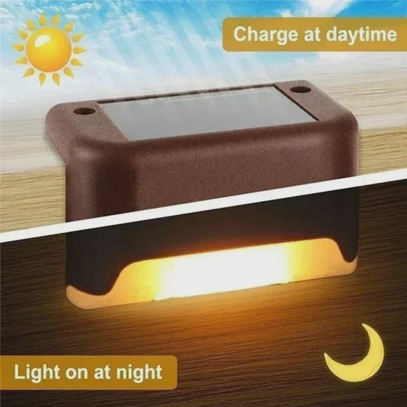 Solar LED Verlichting voor Buiten - Waterdichte Tuinlampen voor Trappen, Terras & Dek