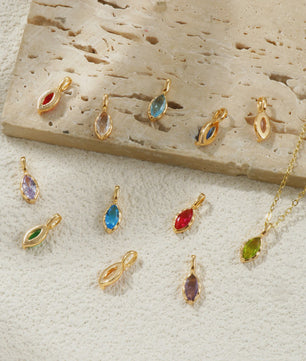 Set van 2 Olijfvormige Bedels met Strass & 18K Goudkleurige Hanger - DIY Sieraden Maken