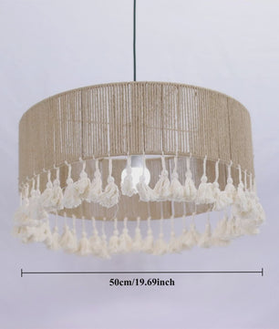 Handgemaakte Boho Hanglamp van Hennep Touw - 50cm - Scandinavische Stijl