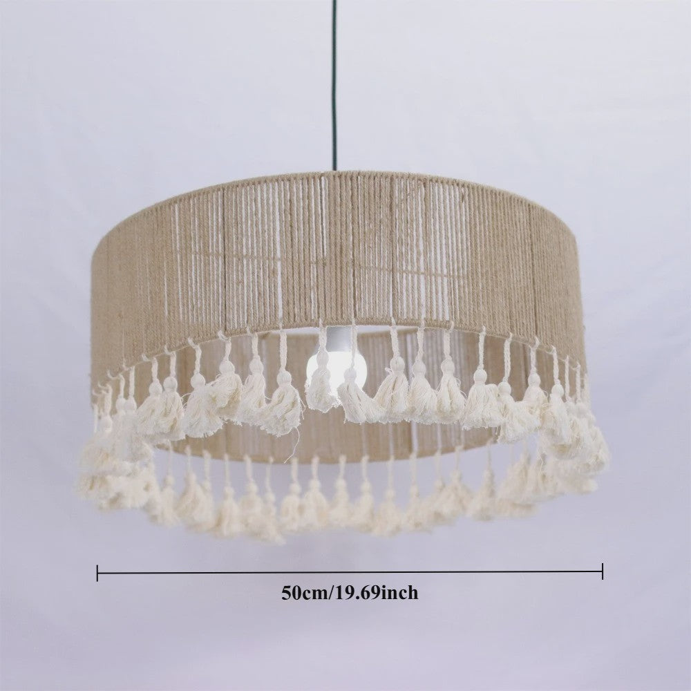 Handgemaakte Boho Hanglamp van Hennep Touw - 50cm - Scandinavische Stijl