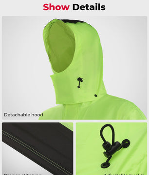 Waterdichte Motor Regenpak Set - Winddicht, Ademend & Reflecterend
