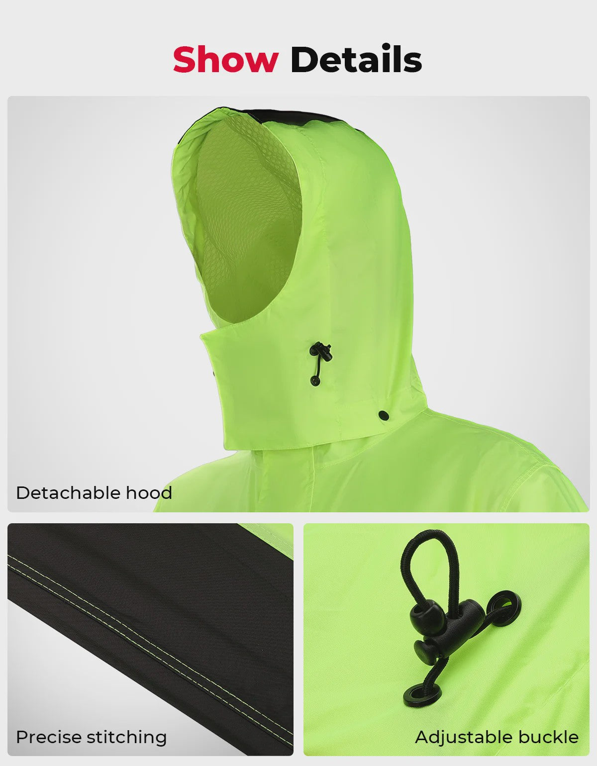 Waterdichte Motor Regenpak Set - Winddicht, Ademend & Reflecterend