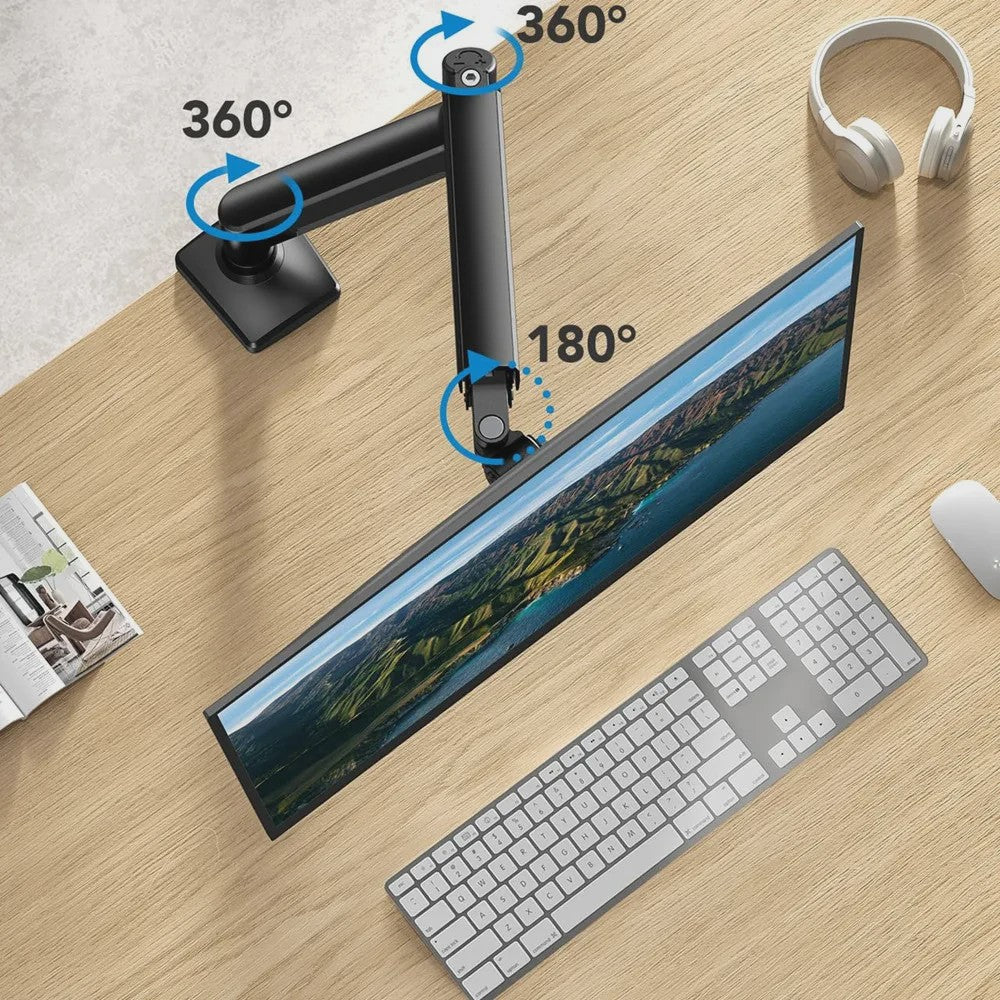 Universele Monitor Arm voor Schermen tot 32 Inch - Bureau Mount met Verstelbare Hoogte en Kanteling