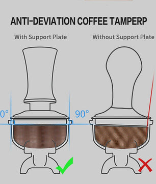 Professionele Espresso Tamper met Constante Druk (51/53/58mm) - Barista Kwaliteit