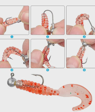 50-delige Set Jig Kop Haken voor Vissen | Diverse Gewichten (1g-5g)