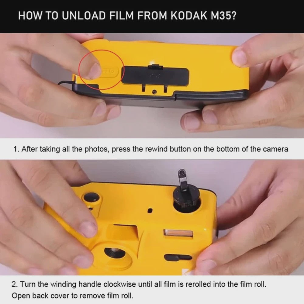Kodak M35 Filmcamera - Herbruikbaar, Retro & Draagbaar 35mm Fototoestel
