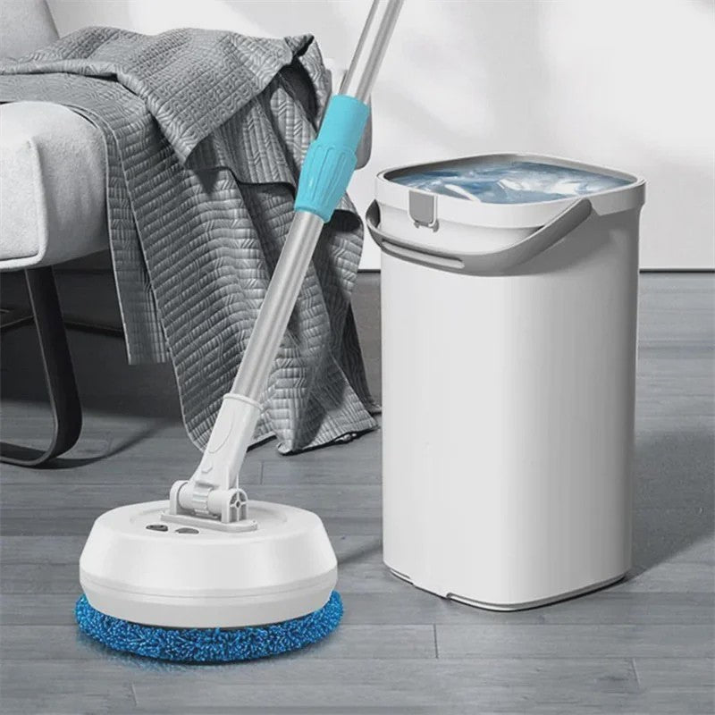 Draadloze Spin Mop: Automatische Vloer-, Auto- en Ramenreiniger