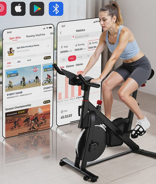 Superun Hometrainer Ergometer met Magnetische Weerstand en LCD Display - Max 100 kg