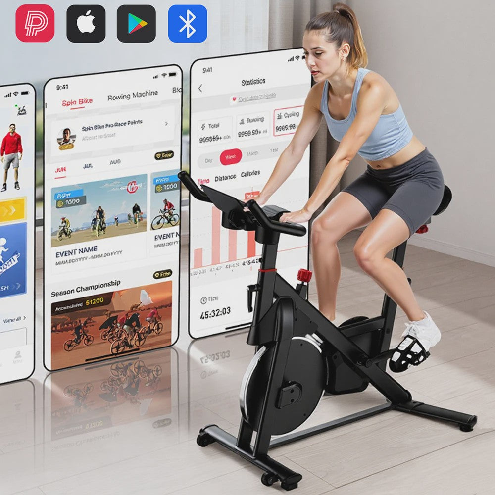Superun Hometrainer Ergometer met Magnetische Weerstand en LCD Display - Max 100 kg